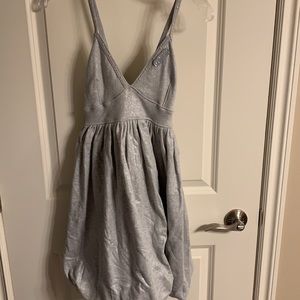 Dereon silver dress with bubble skirt